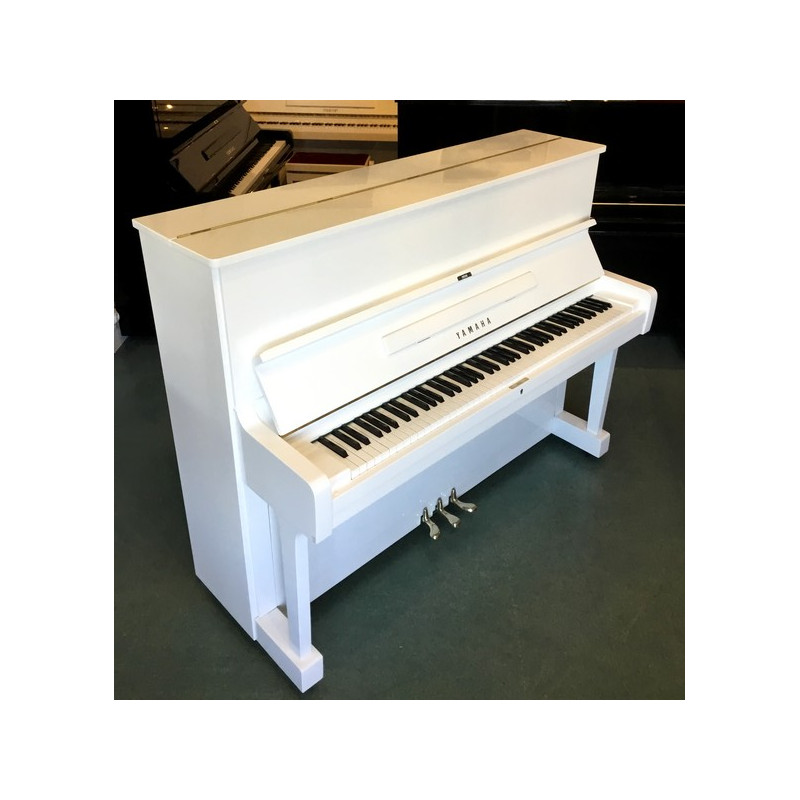 Piano Yamaha U1 Blanc Occasion - L'Atelier du Piano