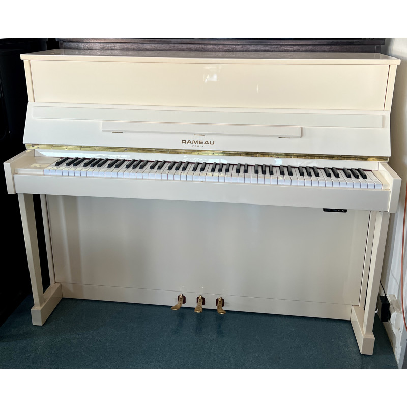 Piano droit Silent RAMEAU Lutèce Blanc Brillant 115 cm