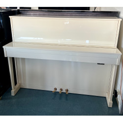 Piano droit Silent RAMEAU Lutèce Blanc Brillant 115 cm