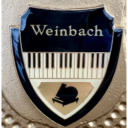 Piano droit Weinbach 118 finition acajou brillant