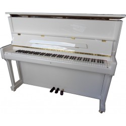 PIANO DROIT WILH.STEINBERG P-118 Blanc Brillant